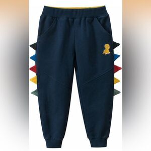 Amazon brand Kids Navy Joggers with Dinosaur Spikes